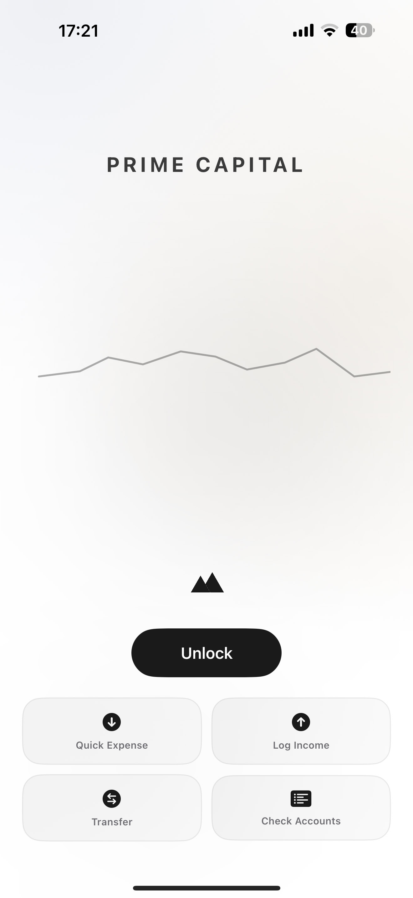 Face ID / PIN lock screen
